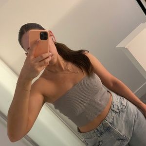 Aritzia sculpt knit tube top